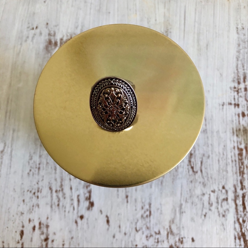 Charming Charlie bronze shield ADJUSTABLE ring